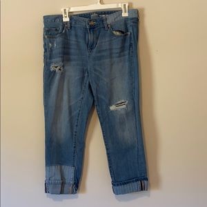 New York & Co cropped boyfriend jeans